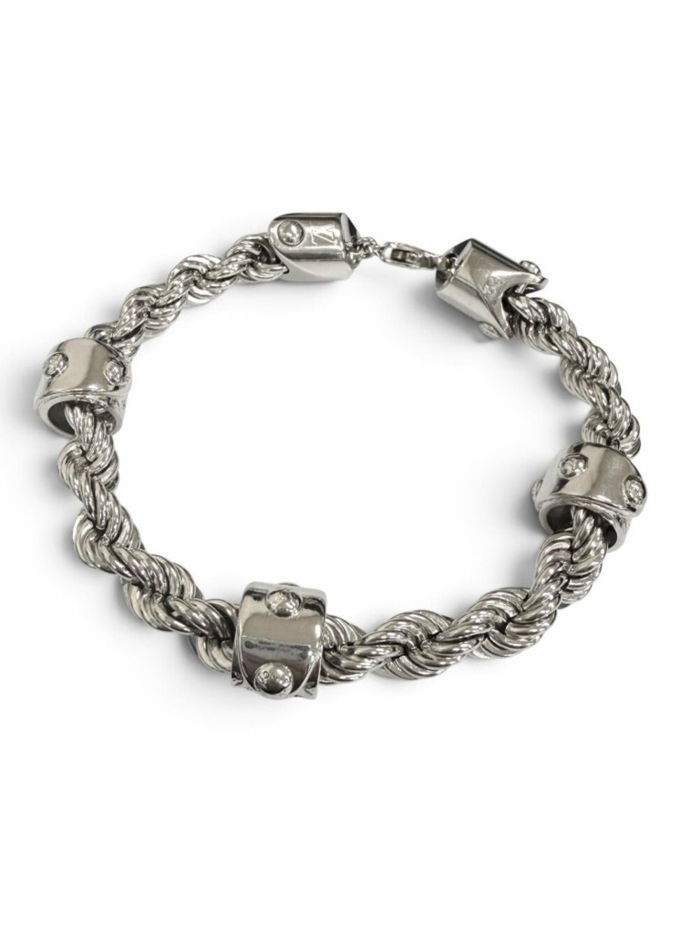 Louis Vuitton LV Rope Bracelet Silver